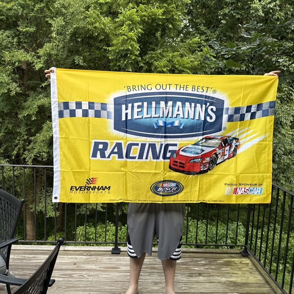 NASCAR Flag 2006 HELLMANN'S Kasey Kayne Dodge Charger  EVERNHAM Motorsports #9